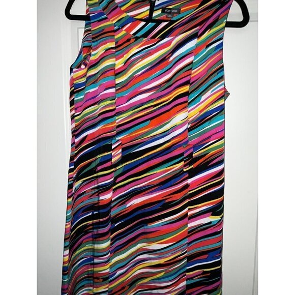 Voir Voir Women’s Multicolor Striped Dress Size 10 - Picture 2 of 7
